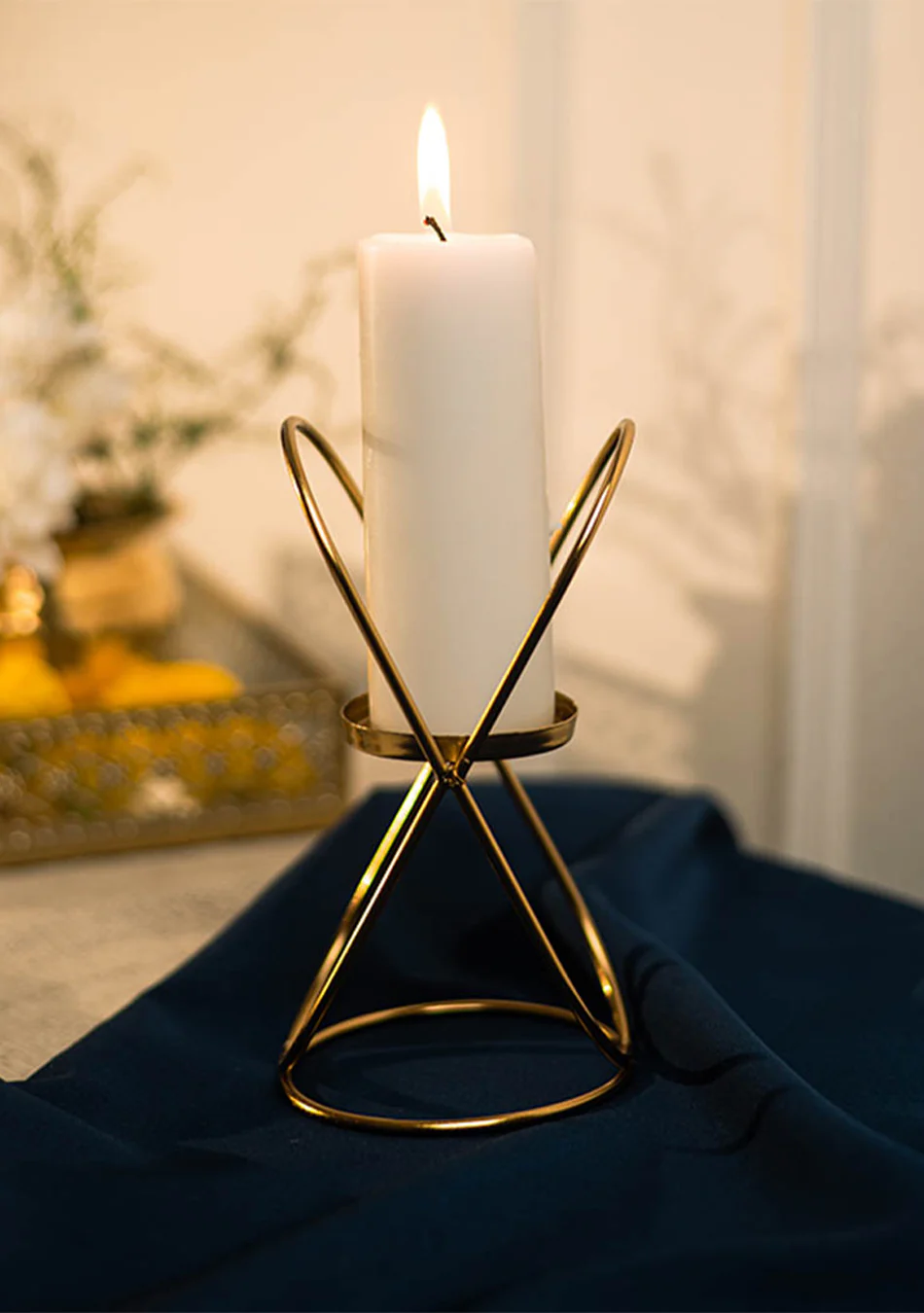 Gold Bud Candle Stand - Image 5