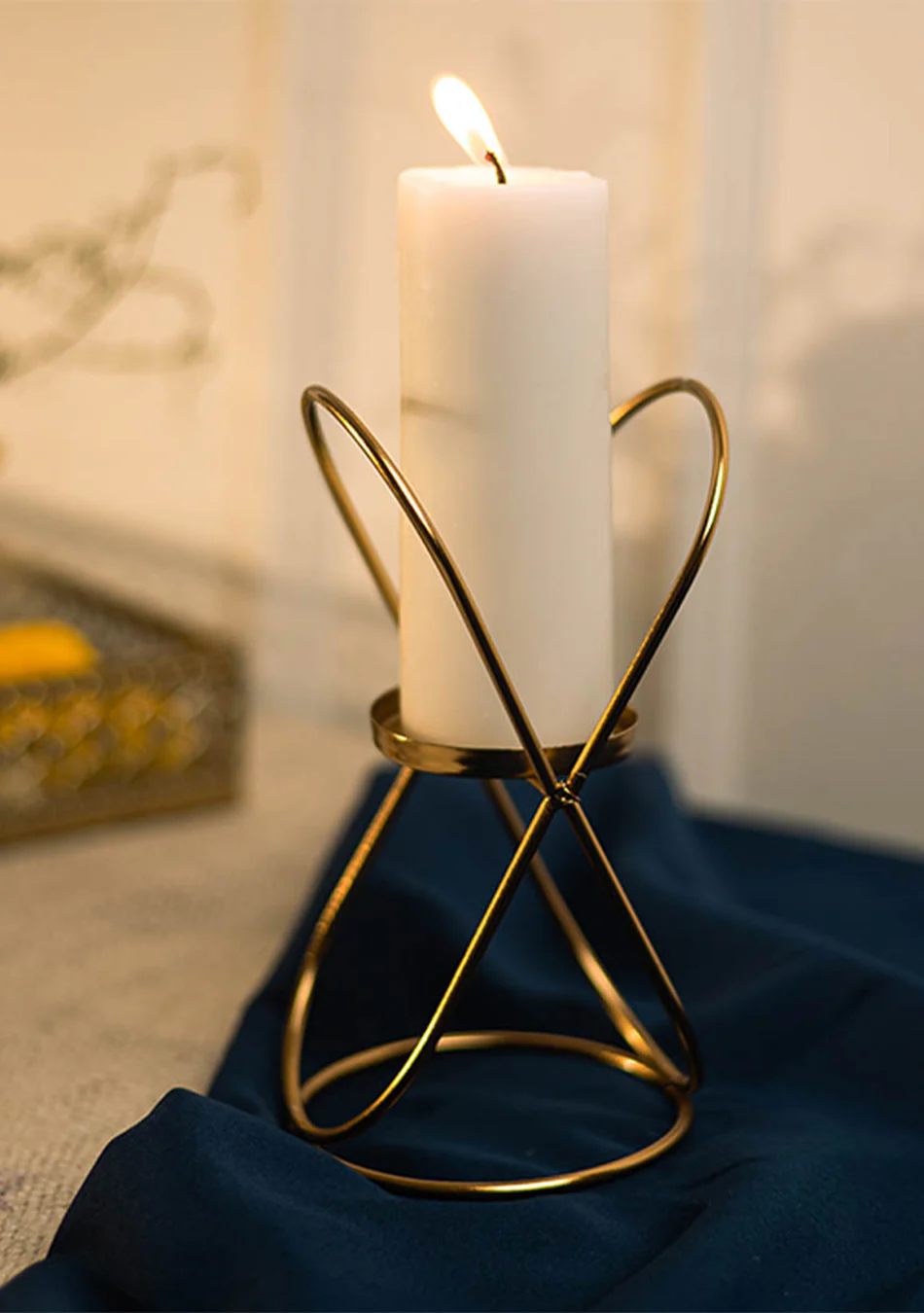 Gold Bud Candle Stand - Image 8