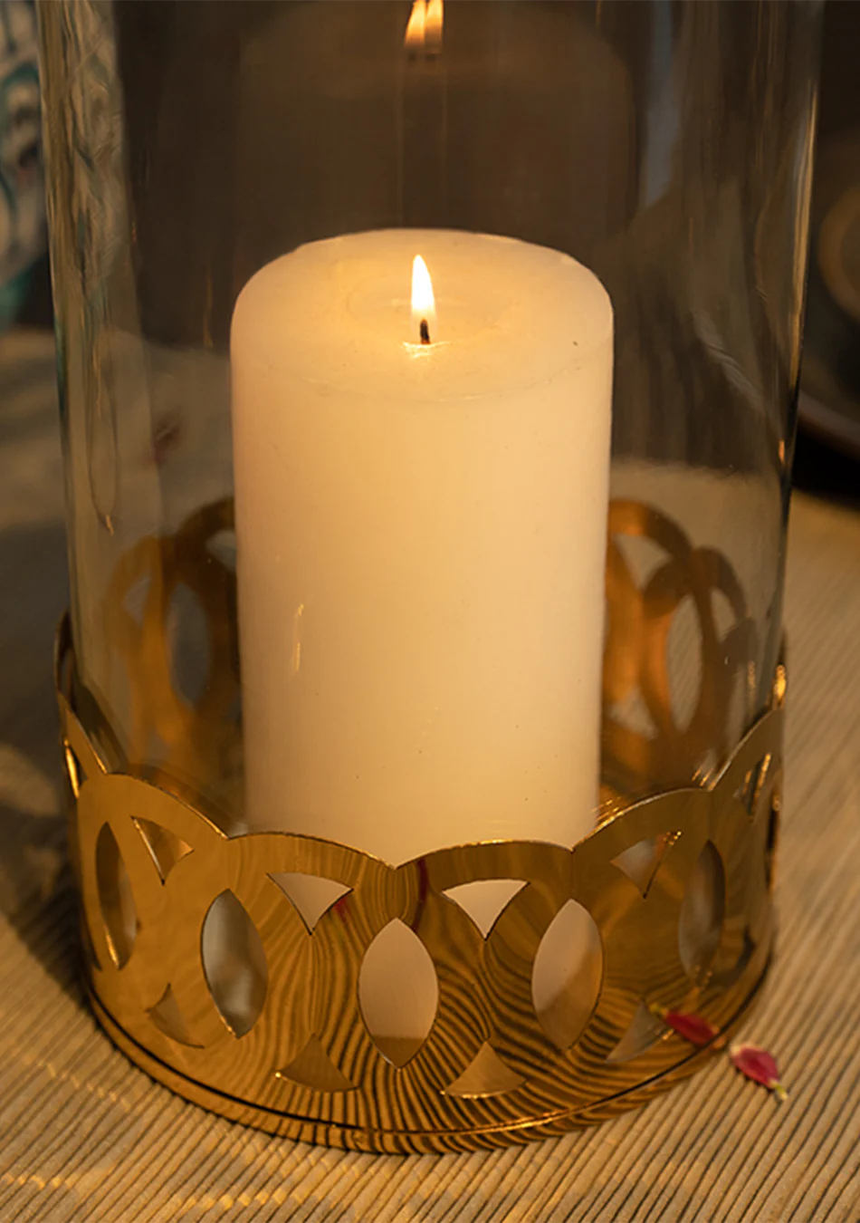 Gold Jar Candle Holder - Image 2