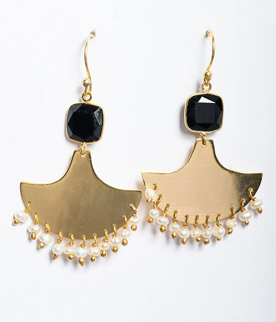 Gold Plated Chandbali Earrings - Image 5