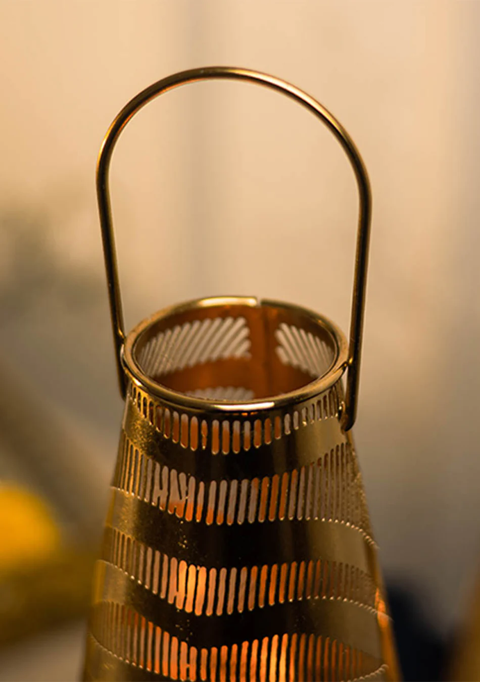 Gold Tiger Striped Lanterns - Image 4