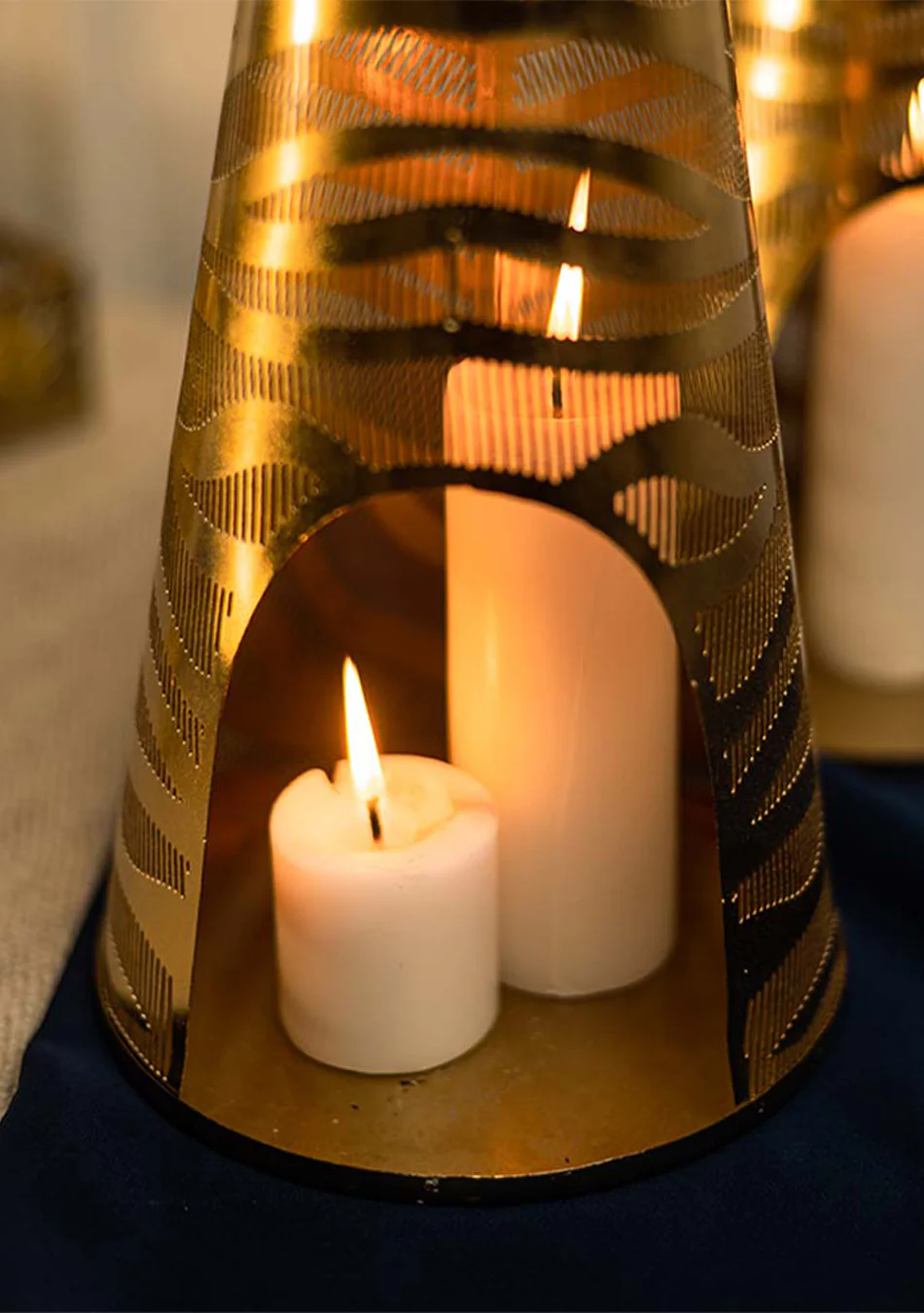Gold Tiger Striped Lanterns - Image 5