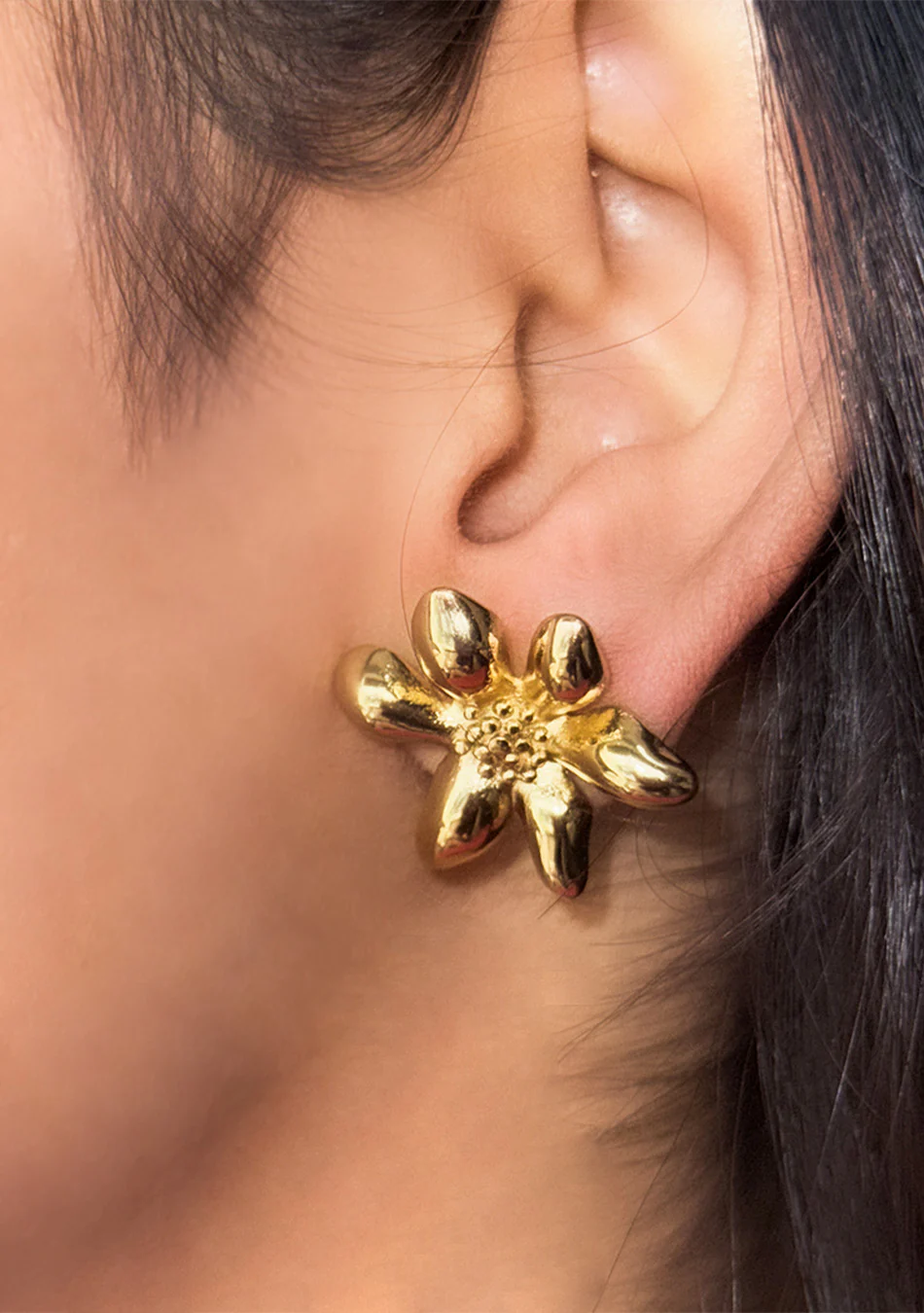 Golden Blossom studs - Image 4