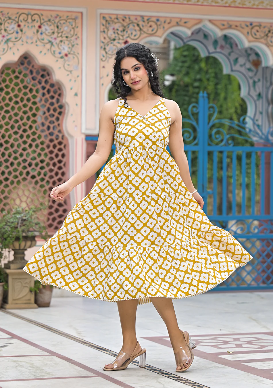 Aravalii Soleil Mosaic Dress - Image 10
