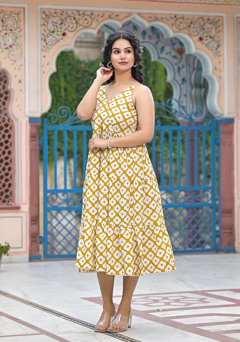 Aravalii Soleil Mosaic Dress - Image 11