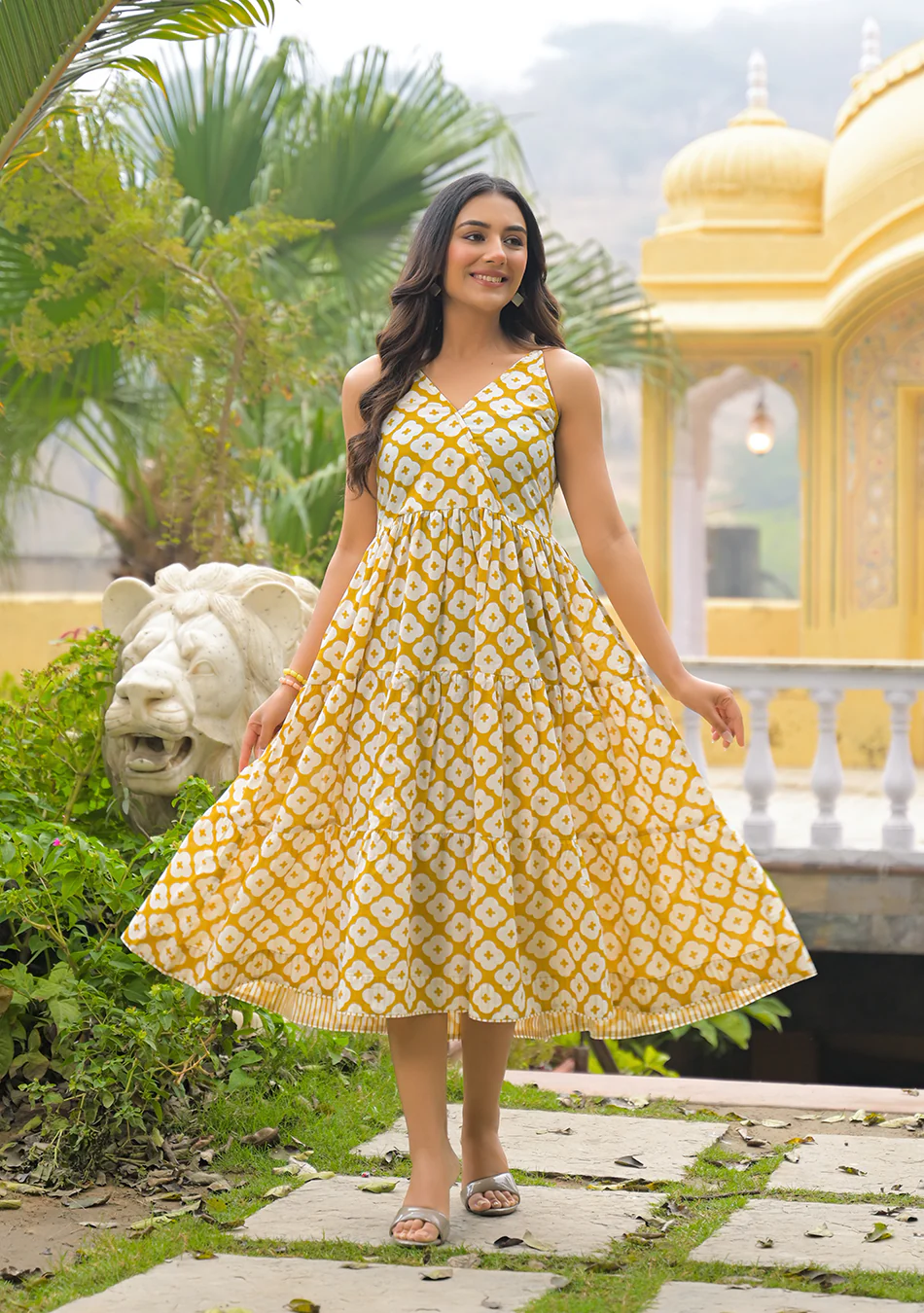 Aravalii Soleil Mosaic Dress - Image 4