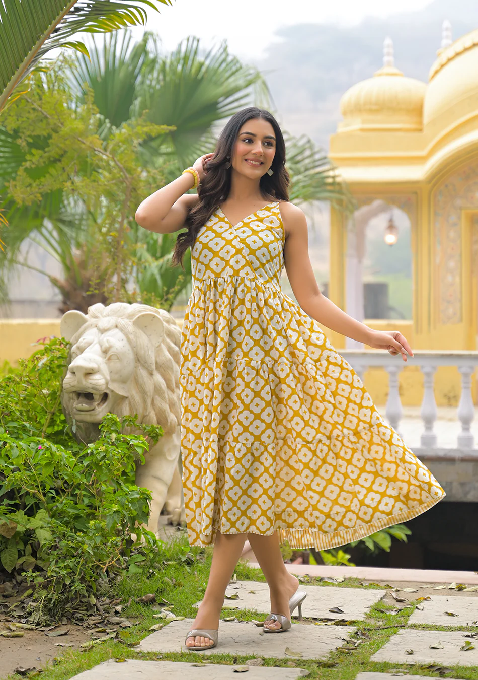 Aravalii Soleil Mosaic Dress - Image 6