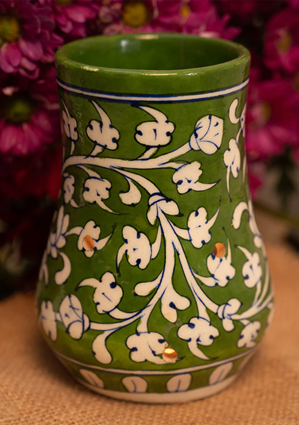 Green Blue Pottery Diffuser - Image 5
