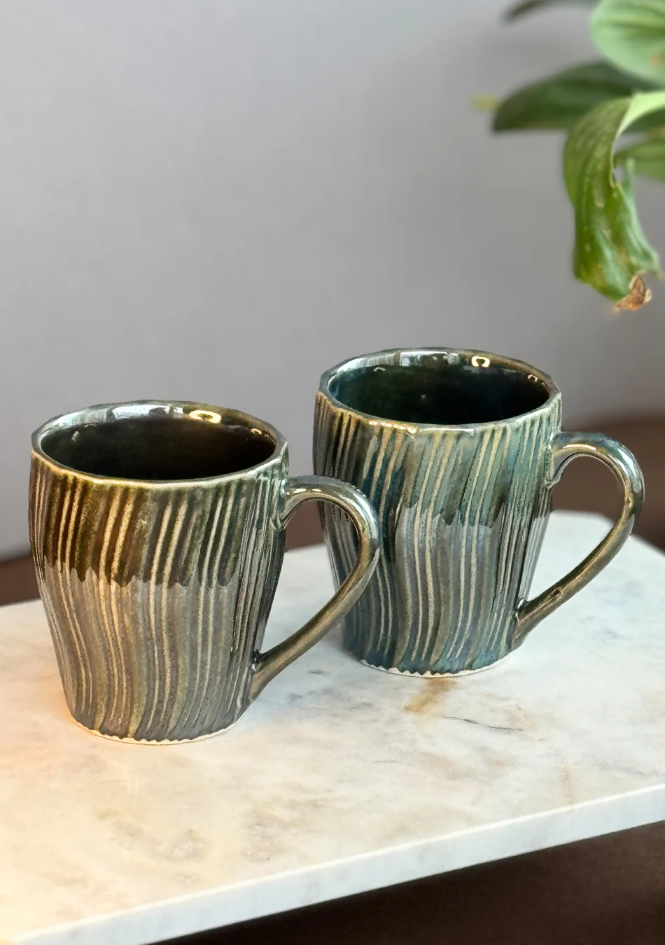 Green Heron Mugs - Handcrafted - Image 2