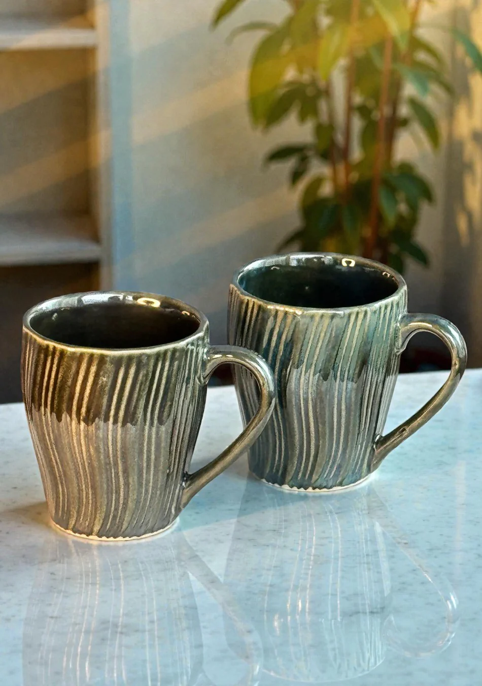 Green Heron Mugs - Handcrafted - Image 8