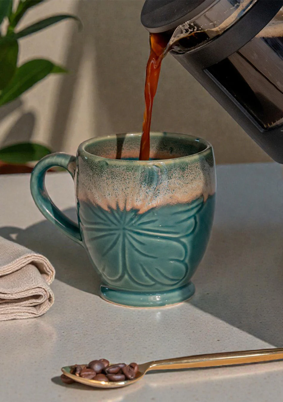 Green Honeycreeper Mugs - Handcrafted - Image 12