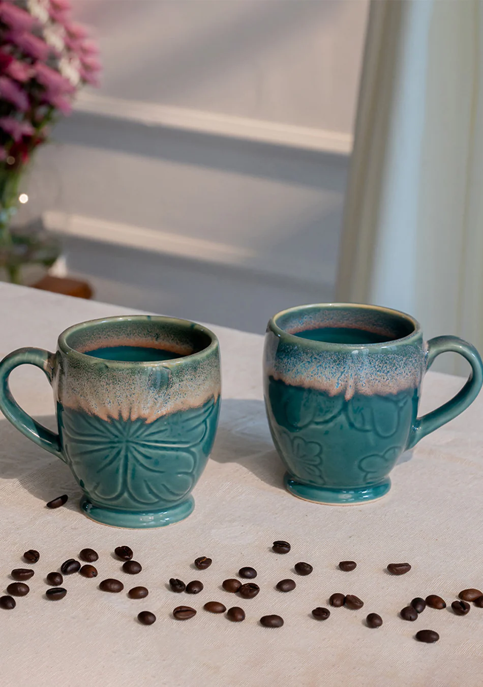 Green Honeycreeper Mugs - Handcrafted - Image 3