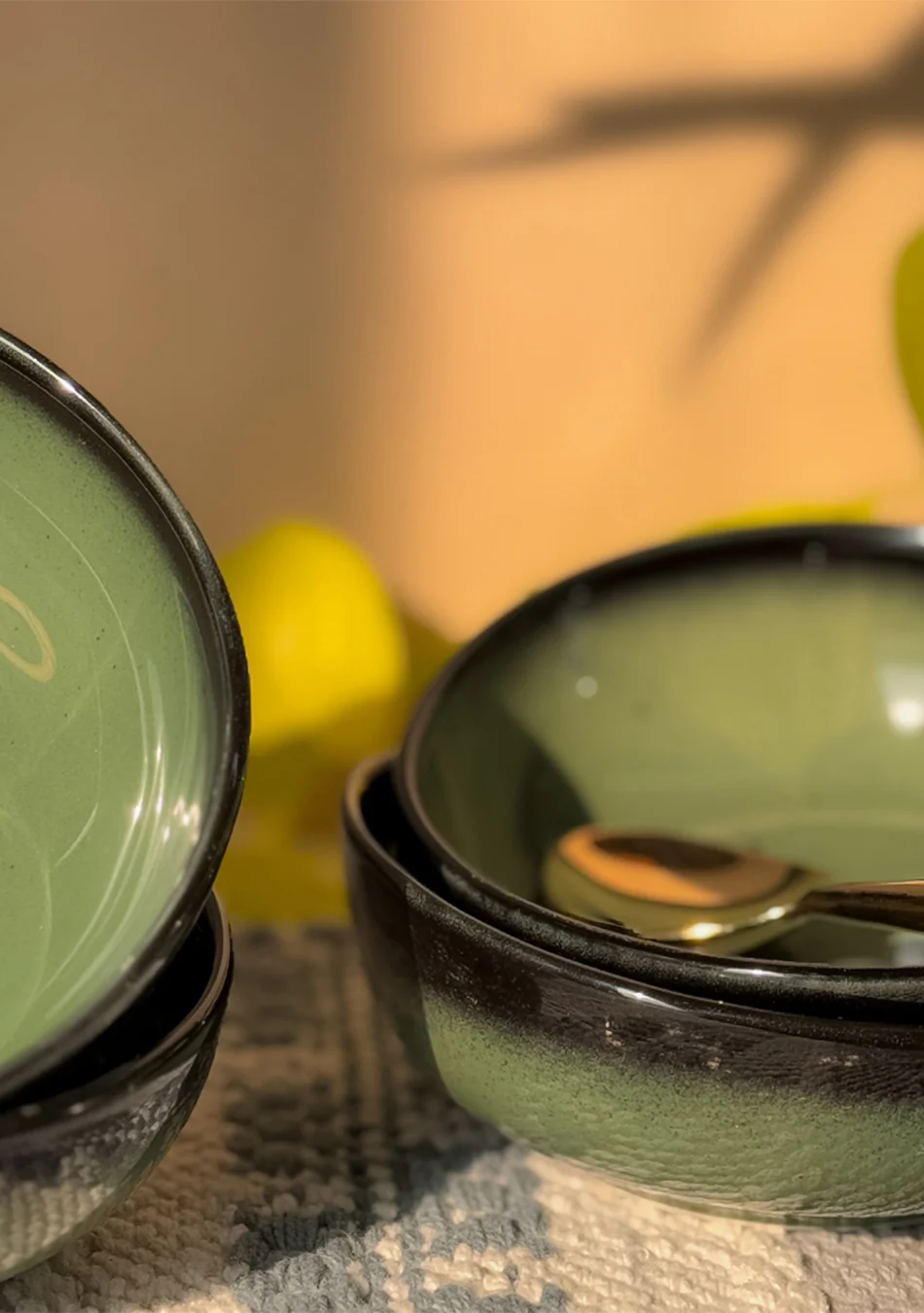 Green Oblong Soup Bowls - Image 2