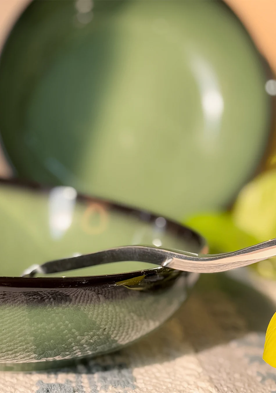 Green Oblong Soup Bowls - Image 3
