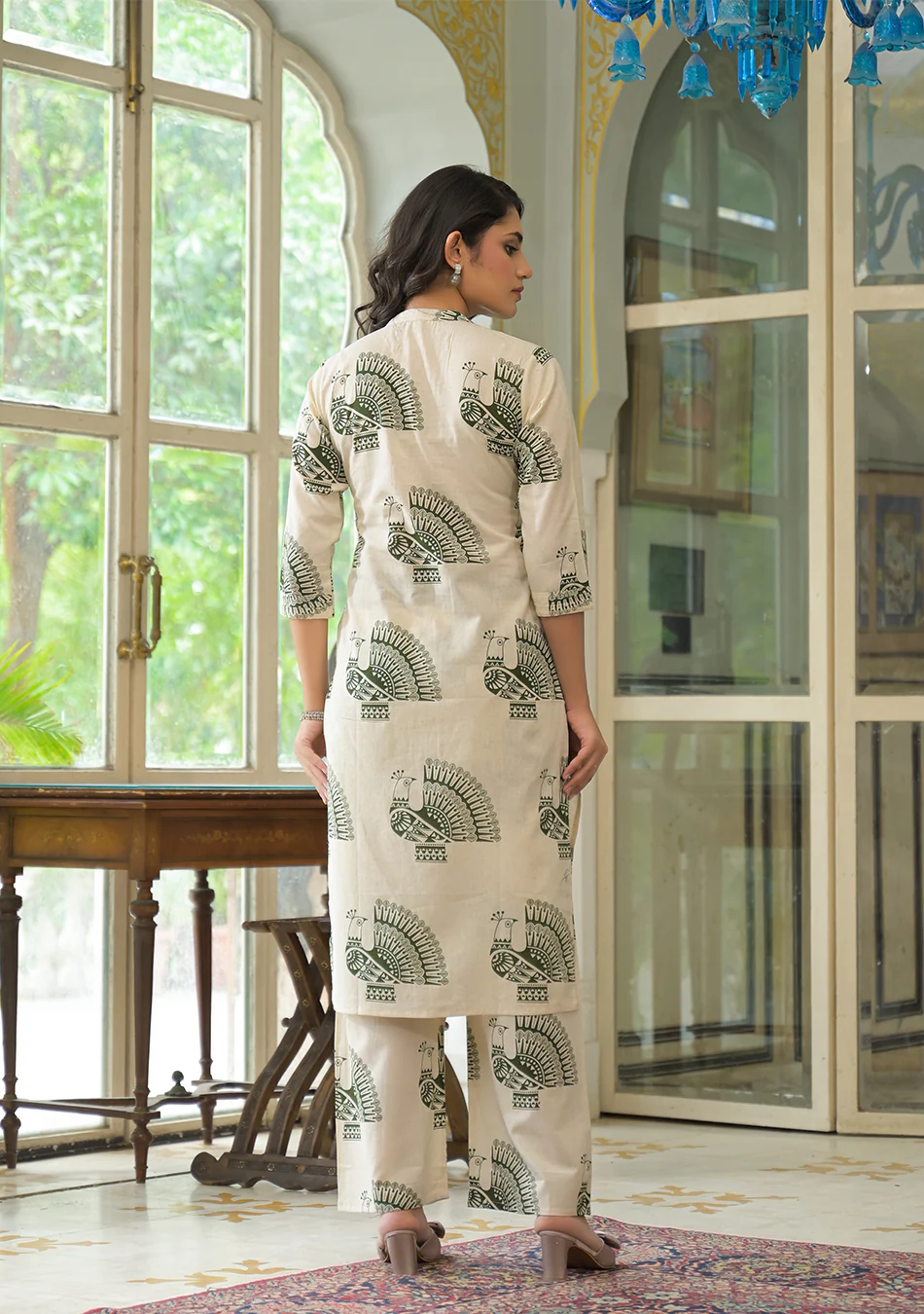 Green Peacock Co-ord Set - Image 4