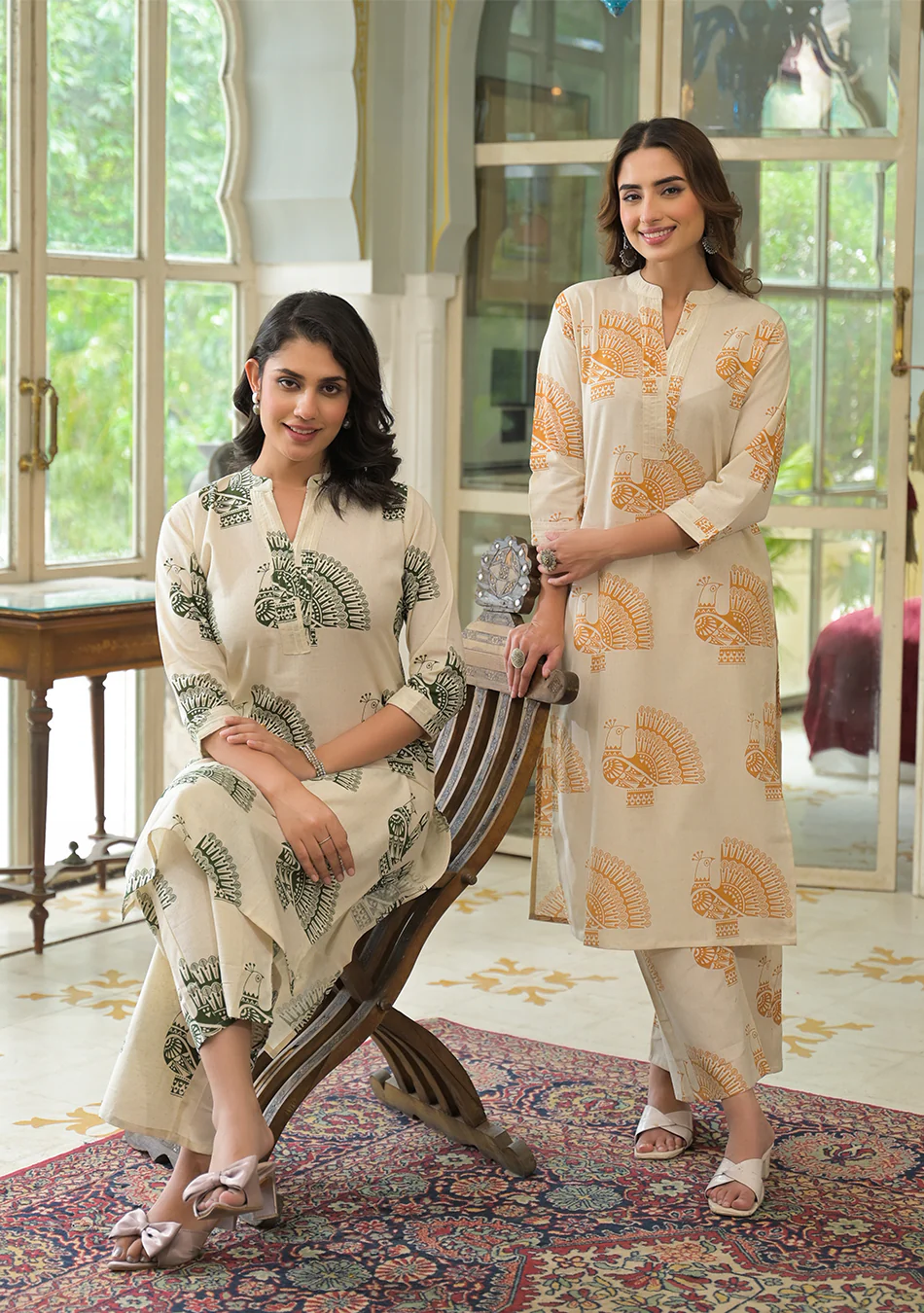 Green Peacock Co-ord Set - Image 5