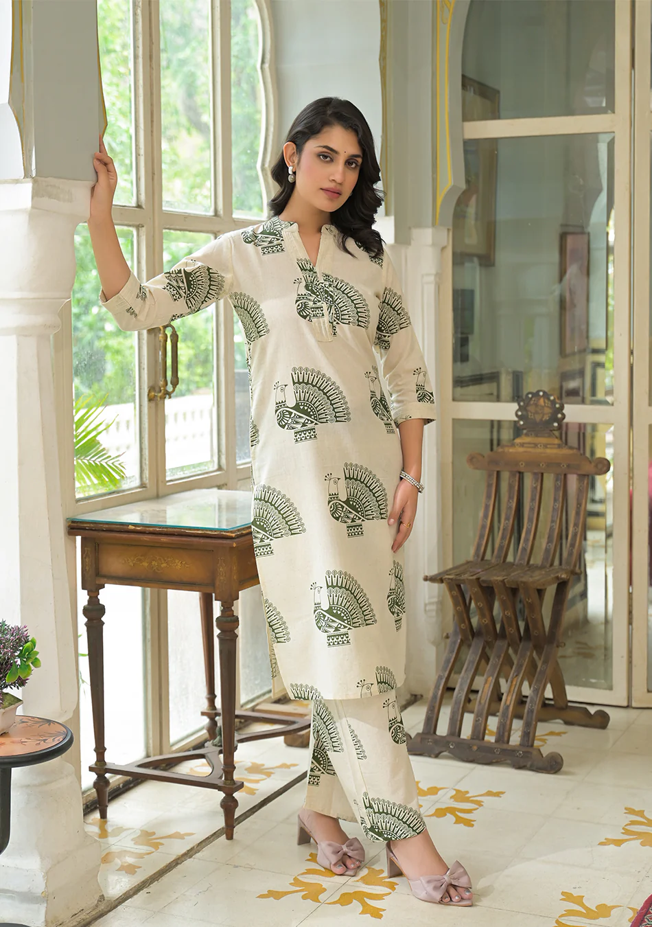 Green Peacock Co-ord Set - Image 9