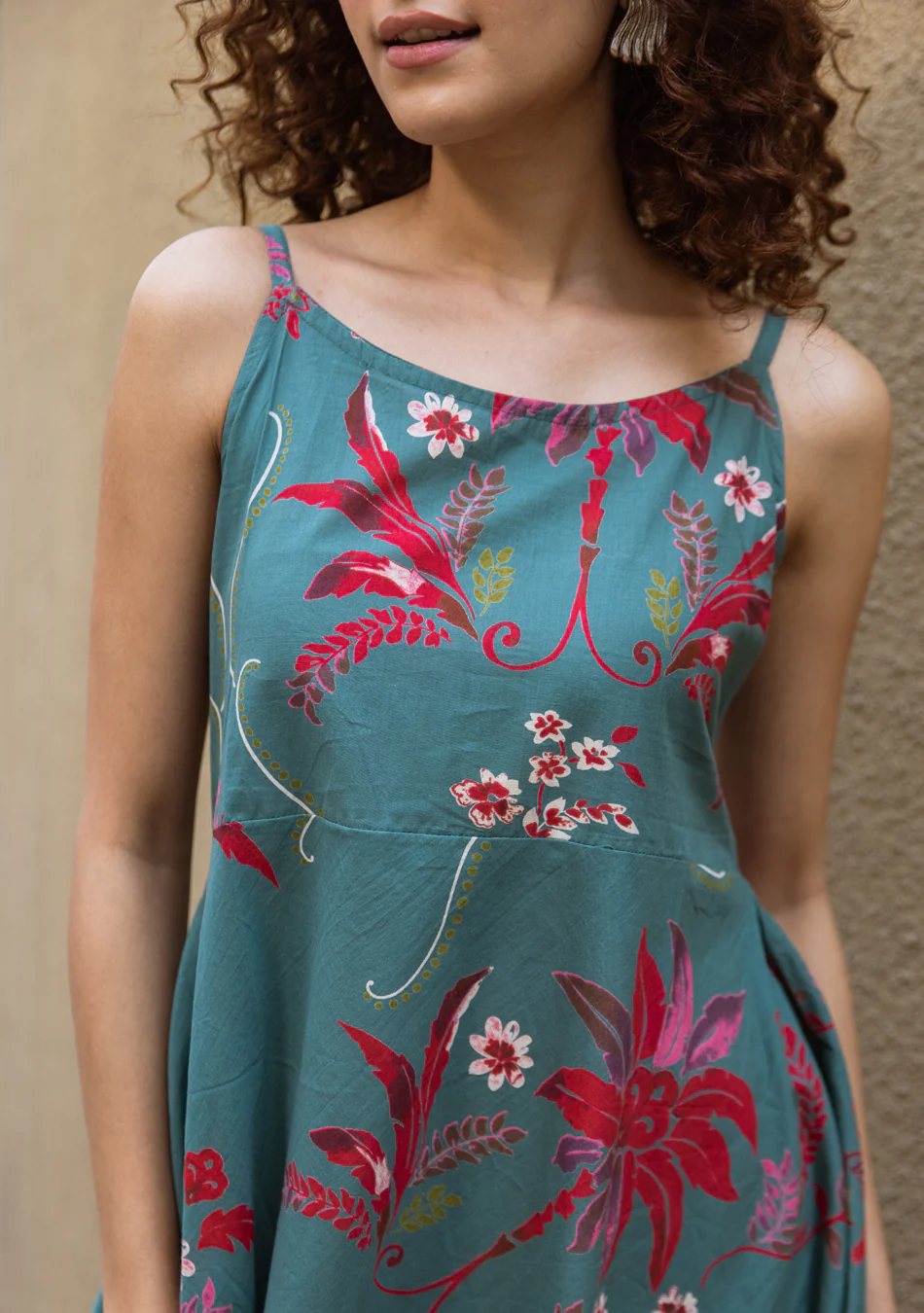 Aravalii Verdant Rosé Midi Dress - Image 4