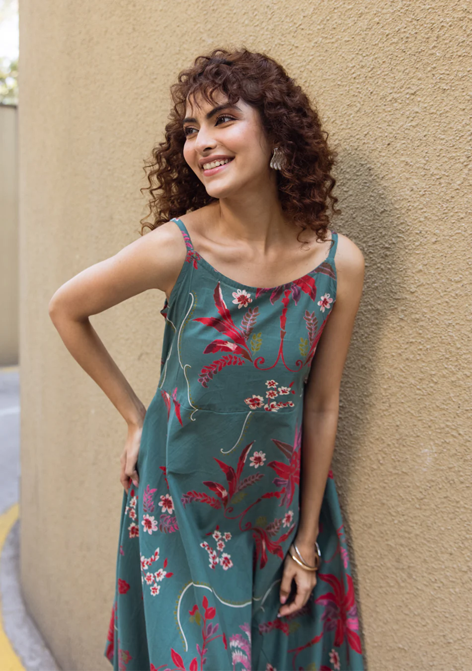 Aravalii Verdant Rosé Midi Dress - Image 5