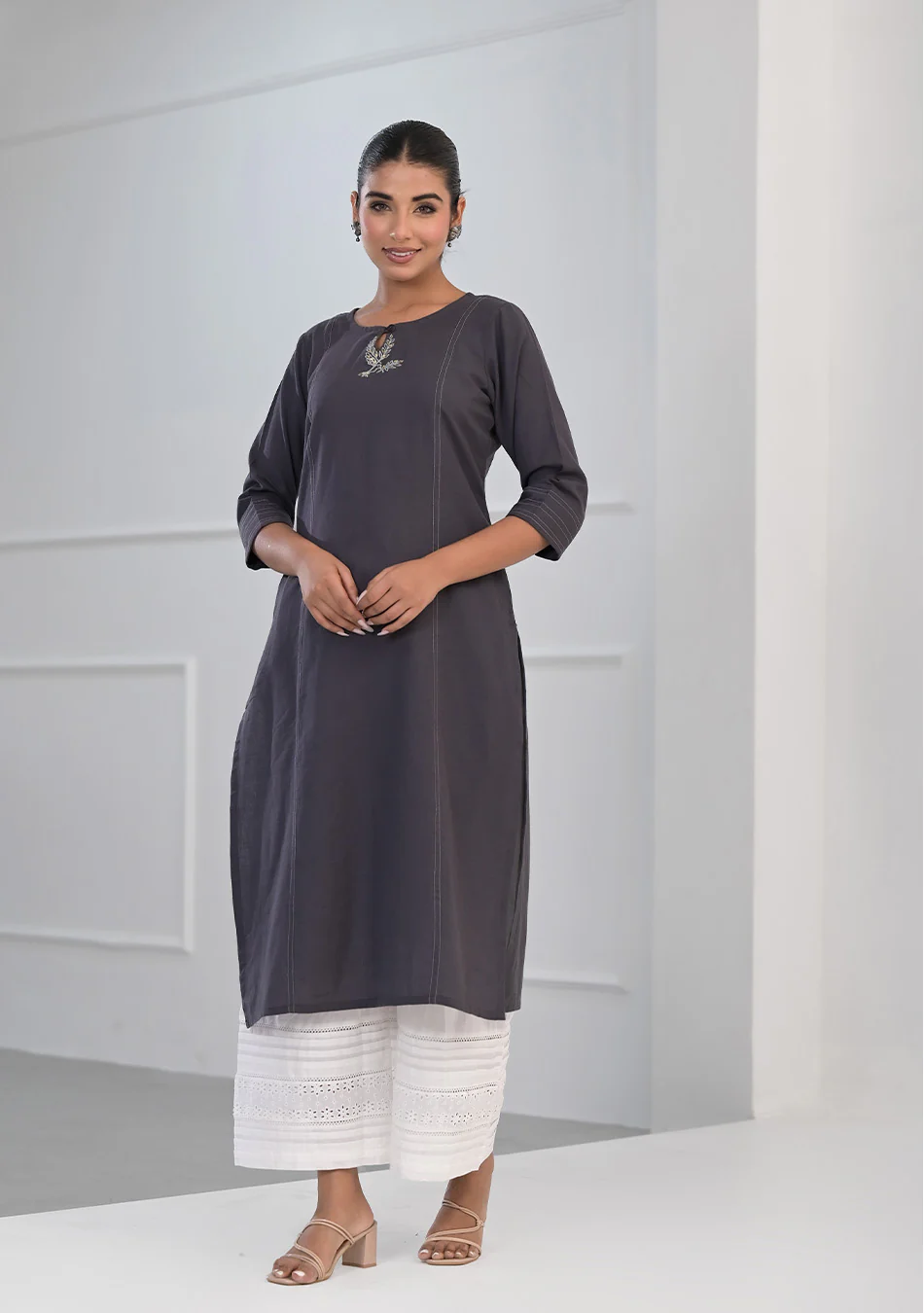 The Charcoal Muse Kurta
