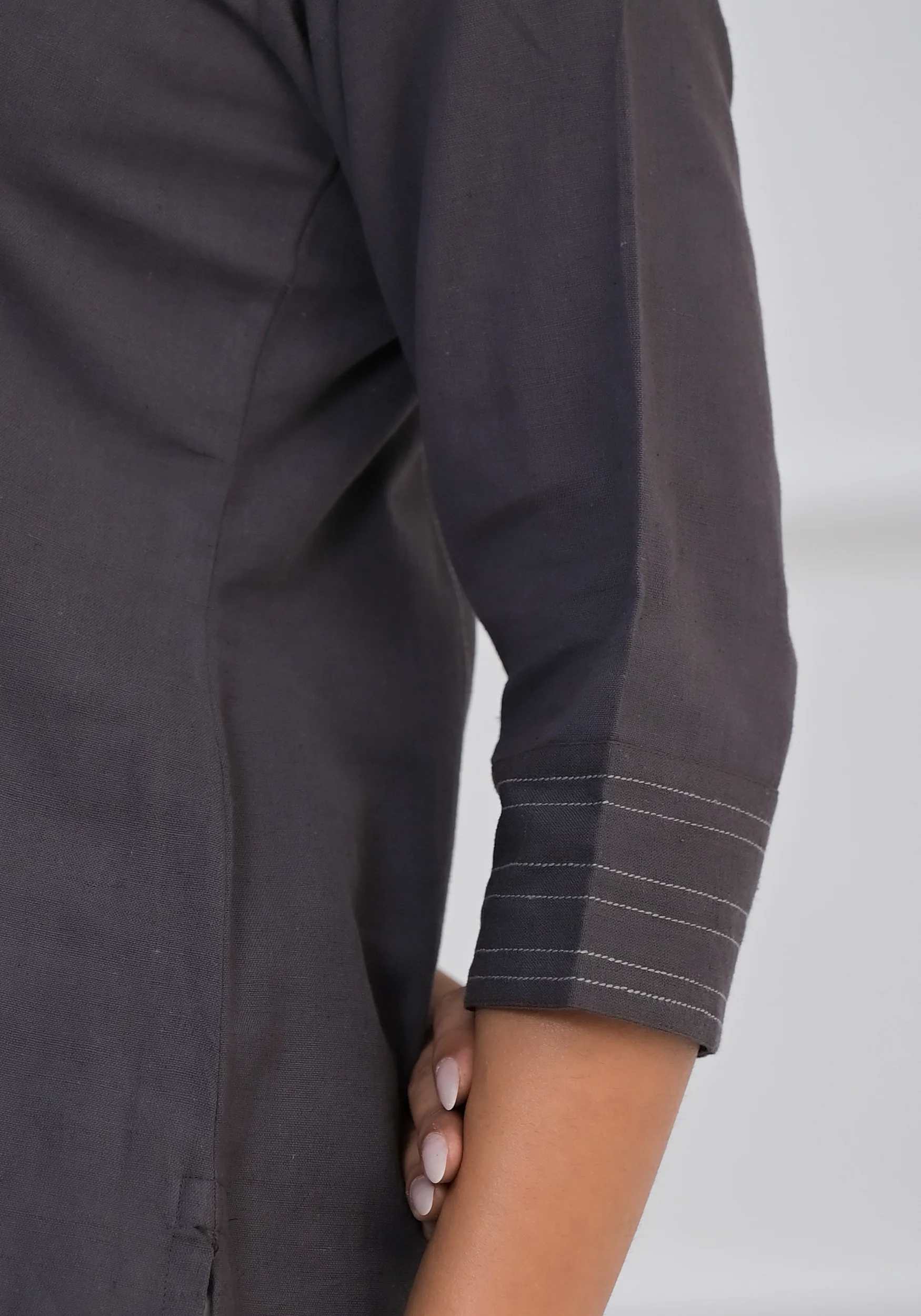 The Charcoal Muse Kurta - Image 7