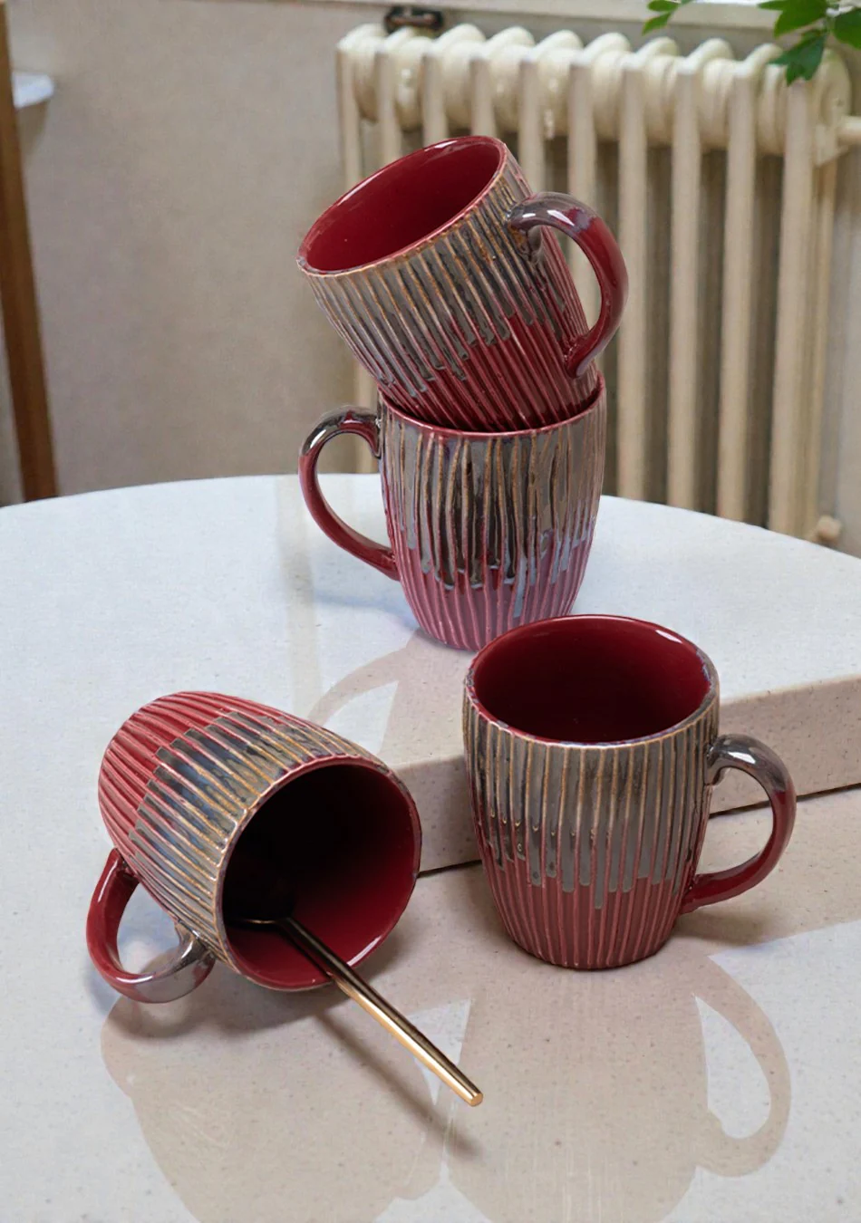 House Finch Ceramic Mugs Set - Handcrafted - Image 7