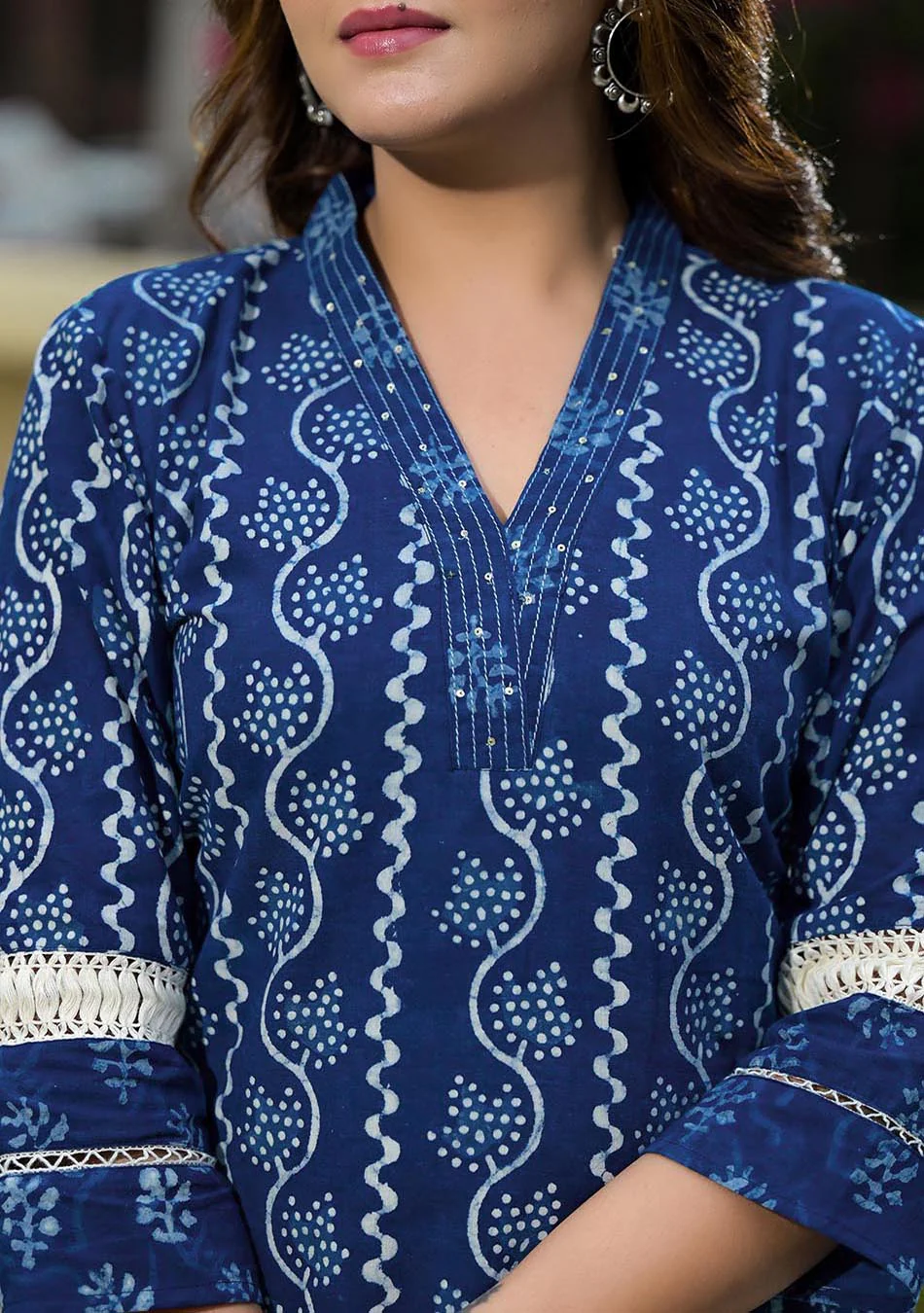 Indigo DABU PRINT SUIT SET - Image 6