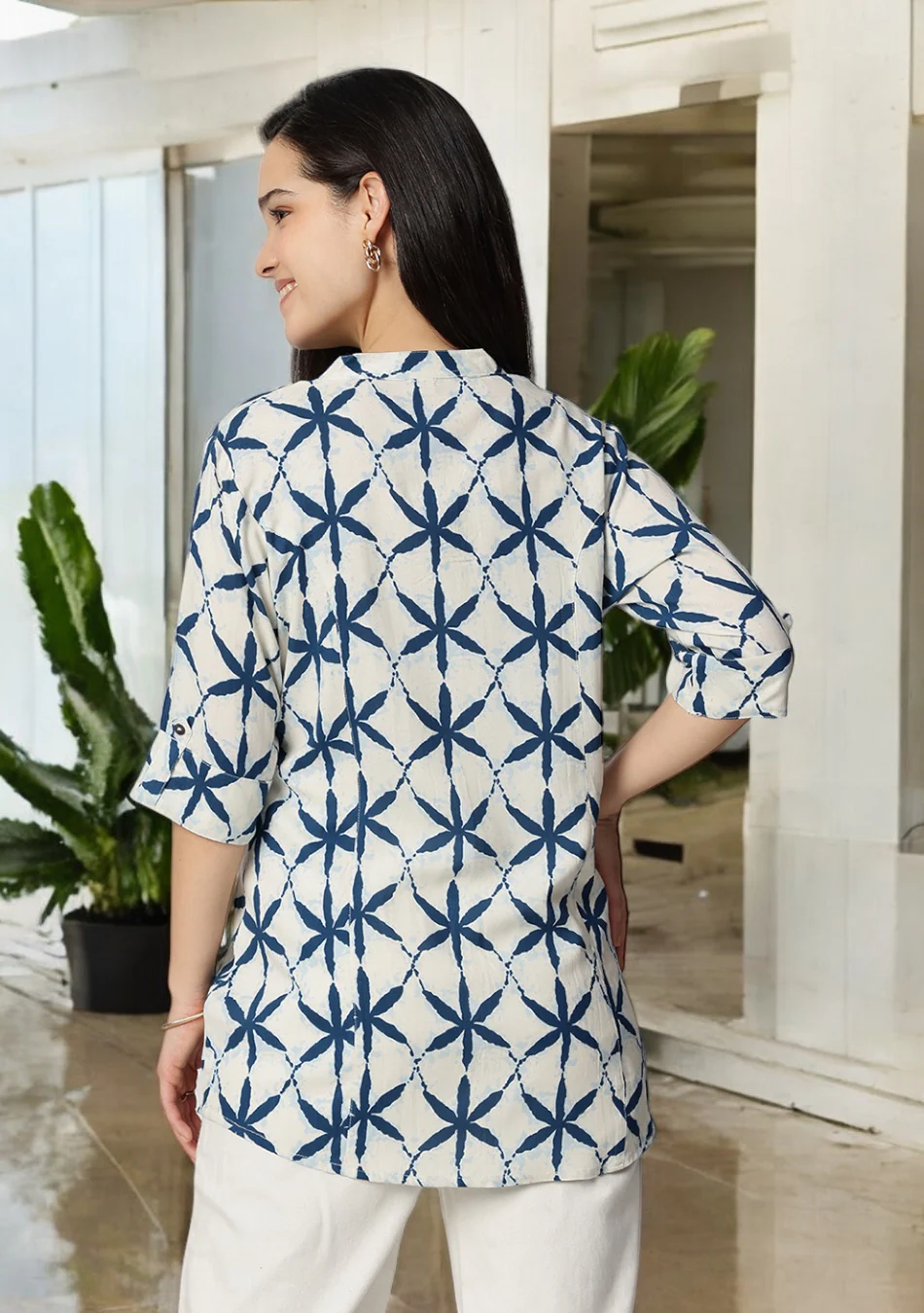 Indigo Lattice Top - Image 10
