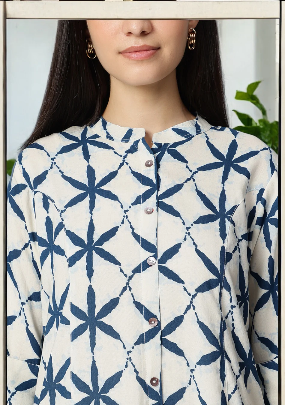 Indigo Lattice Top - Image 13