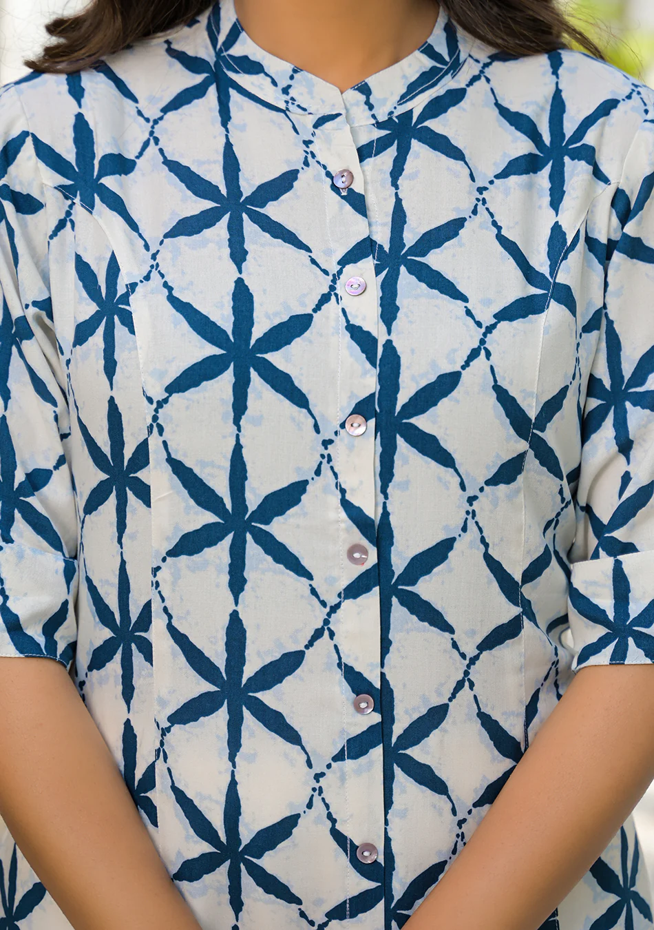 Indigo Lattice Top - Image 7