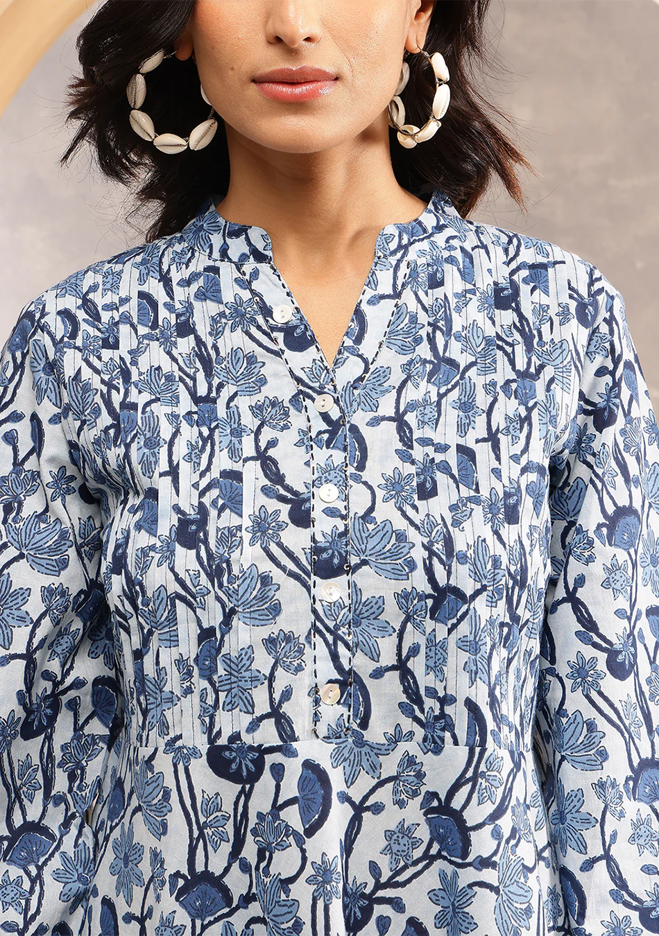 Aravalii Indigo Meadow Couture Dress - Image 10