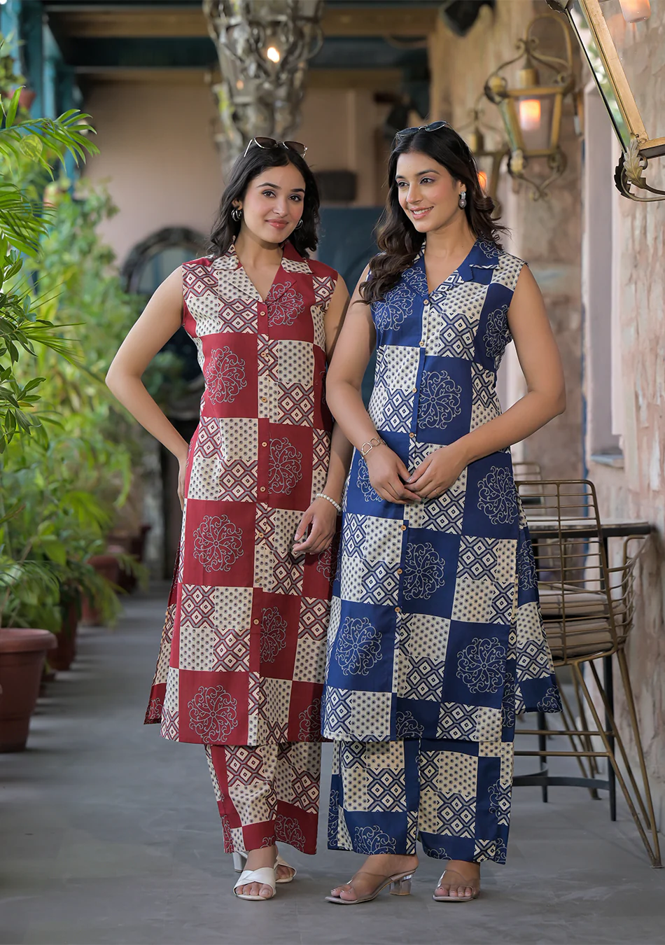 Indigo Mosaic Co-Ord Set - Image 10