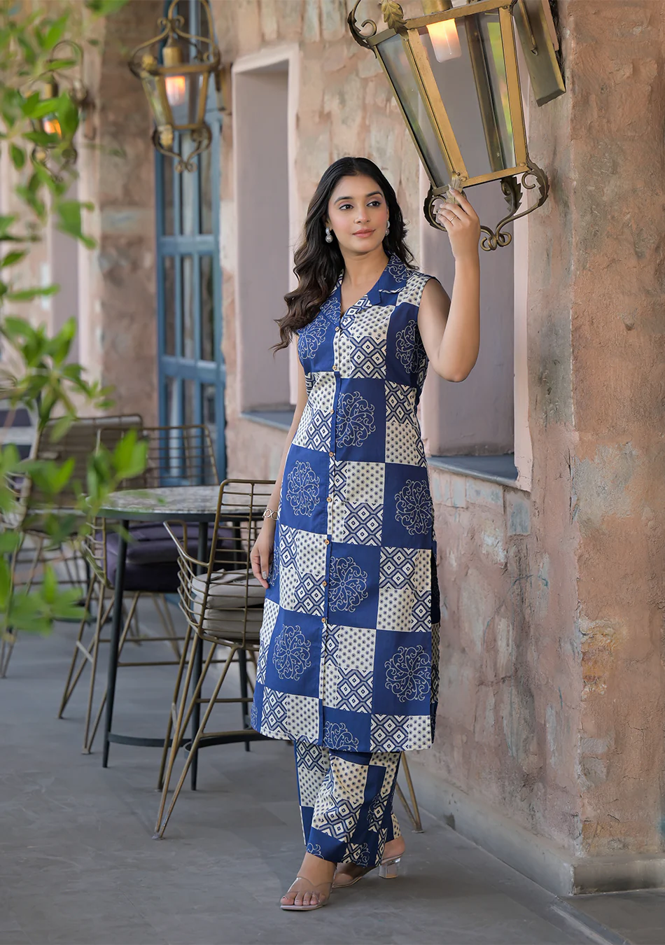Indigo Mosaic Co-Ord Set - Image 5