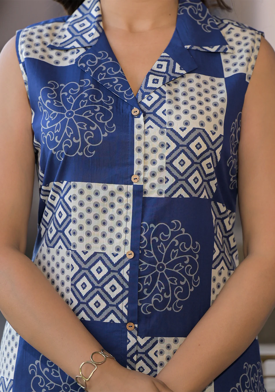 Indigo Mosaic Co-Ord Set - Image 6