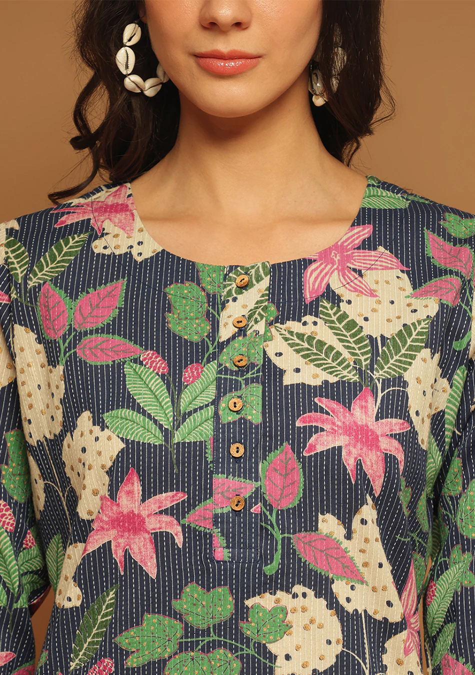 Indigo Petal Charm Kurta - Image 4
