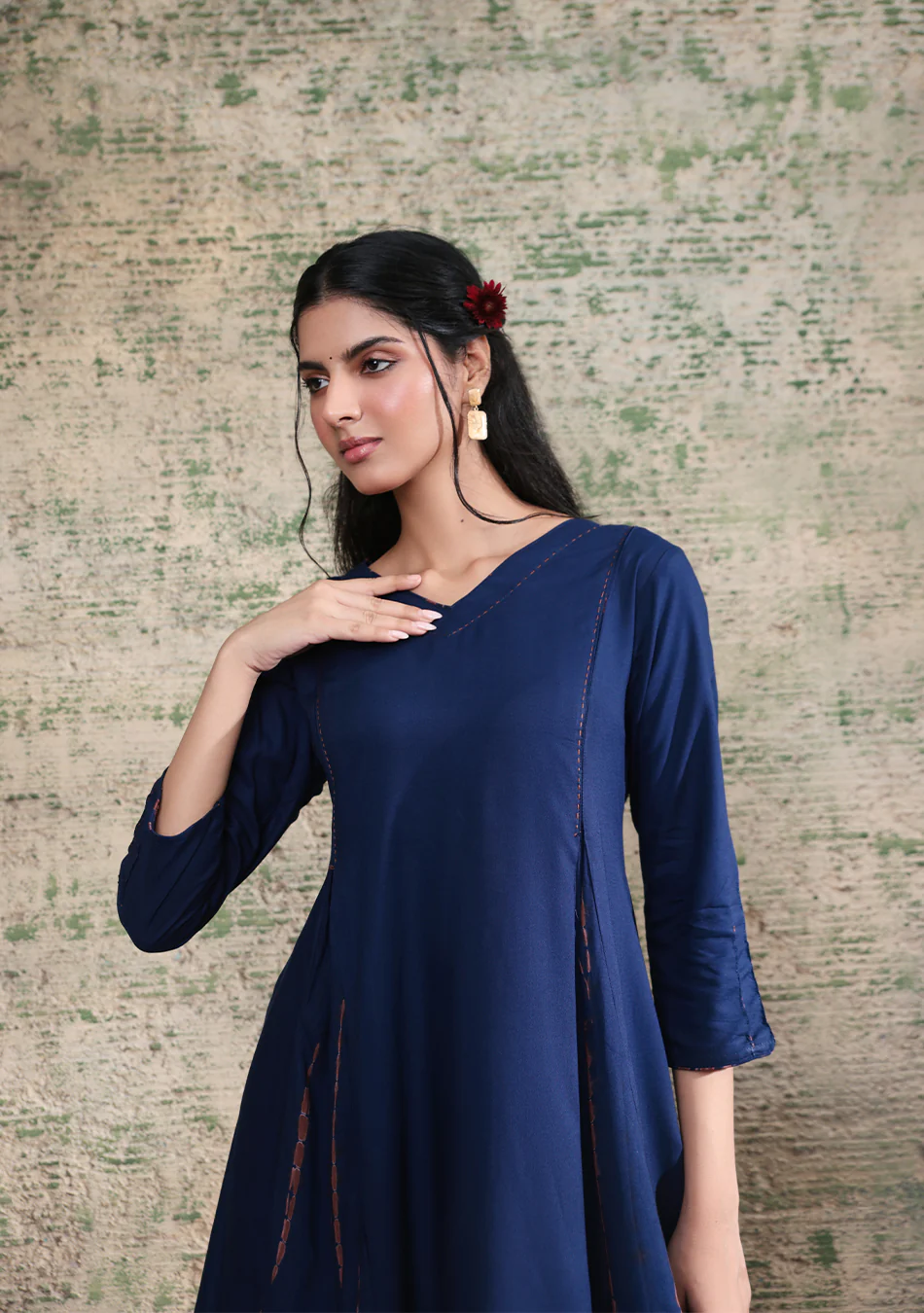Aravalii Indigo Shibori Co-ord Set - Image 2