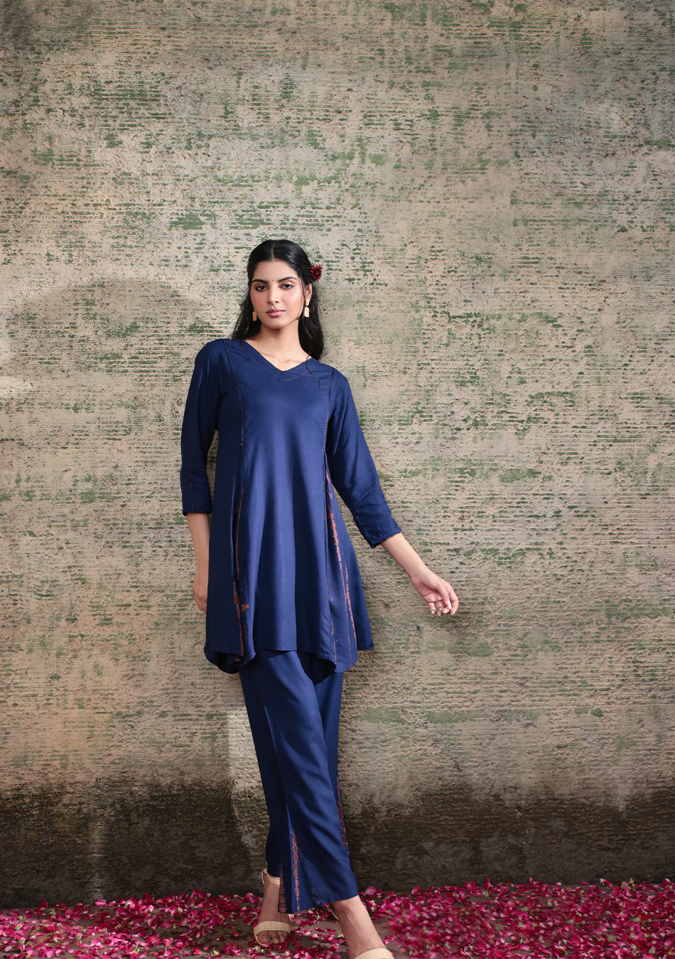 Aravalii Indigo Shibori Co-ord Set - Image 3