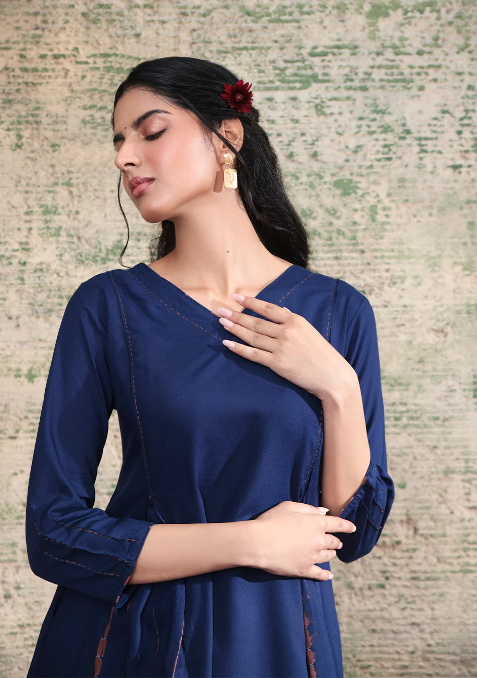 Aravalii Indigo Shibori Co-ord Set - Image 4