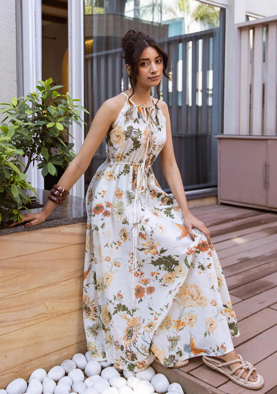 Aravalii Élan Botanica Halter Dress