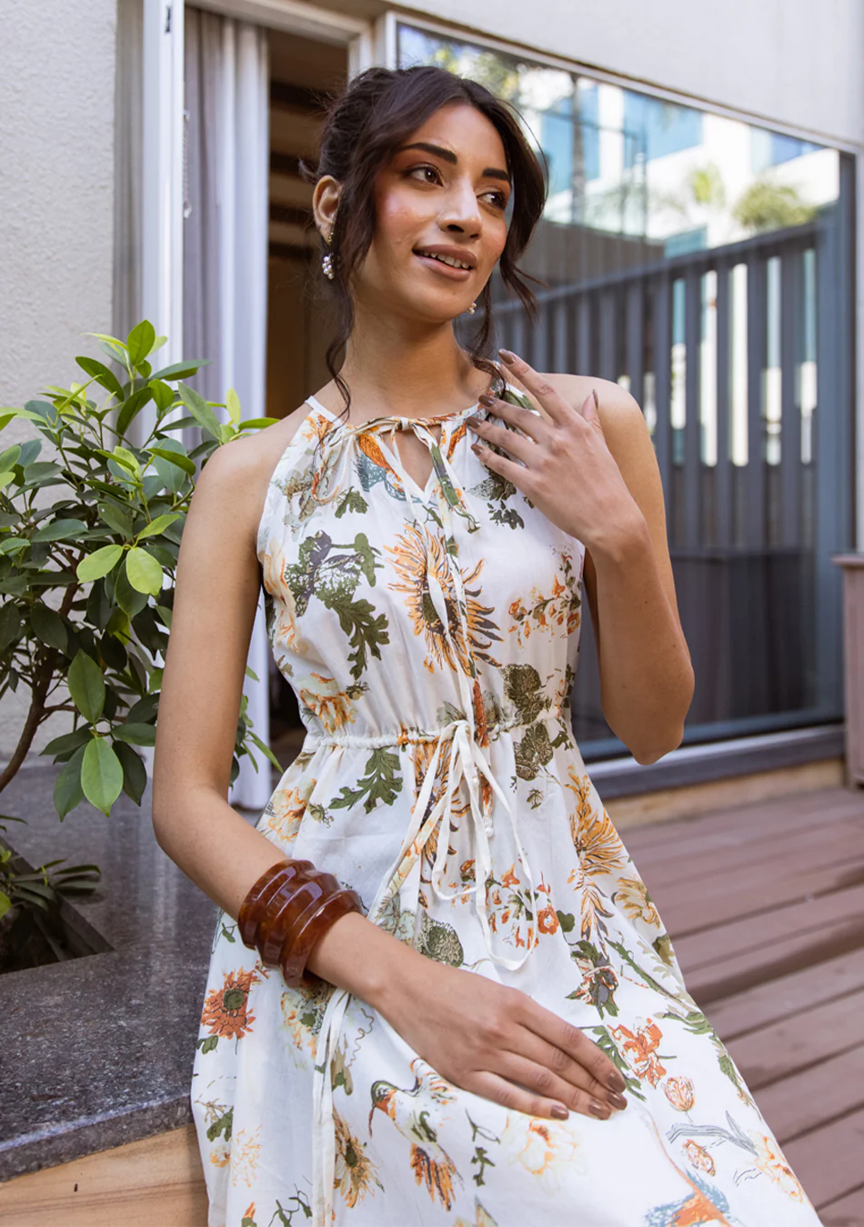 Aravalii Élan Botanica Halter Dress - Image 5