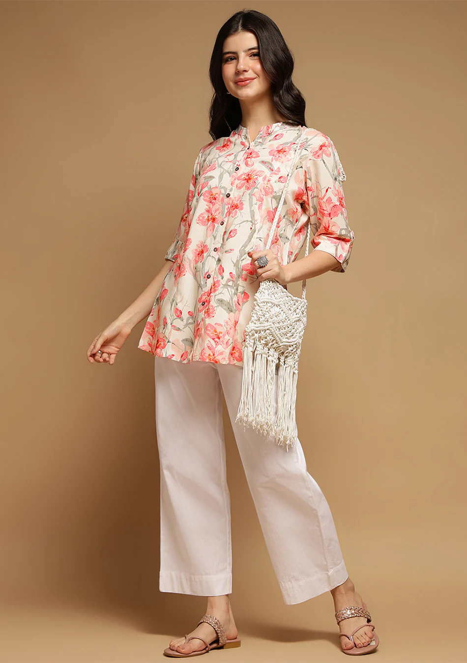 Ivory Floral Top - Image 10
