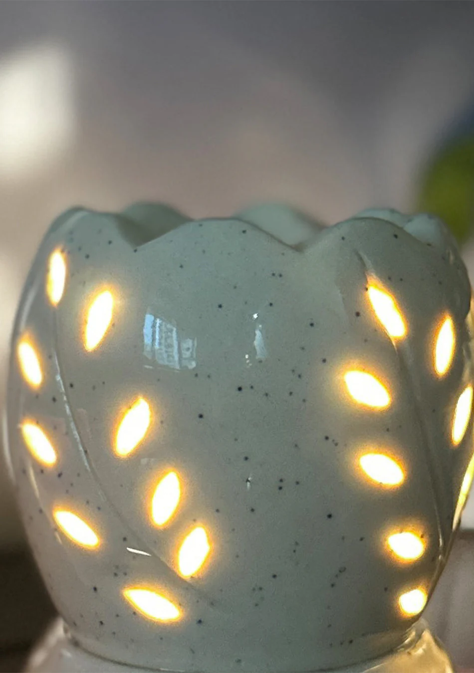 Ivory Leaf Ceramic Diffuser - Image 8