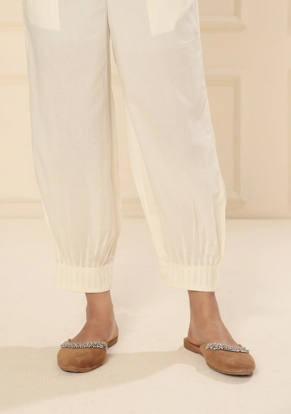 Ivory Pintex Afgani Pant - Image 5