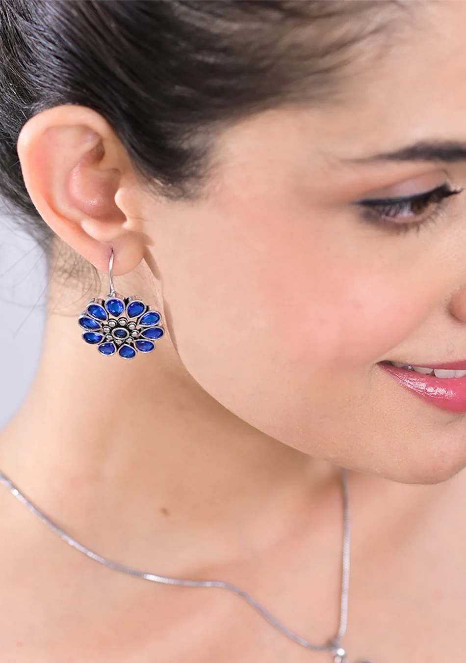 Sapphire Blossom Pendant Set - Image 9