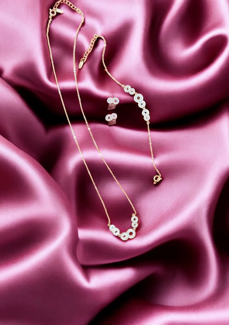 Infinity Bloom Pendant & Bracelet Set - Image 8
