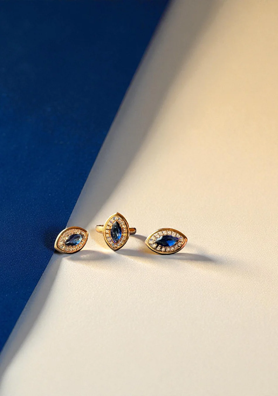 Imperial Blue Marquise Set - Image 2