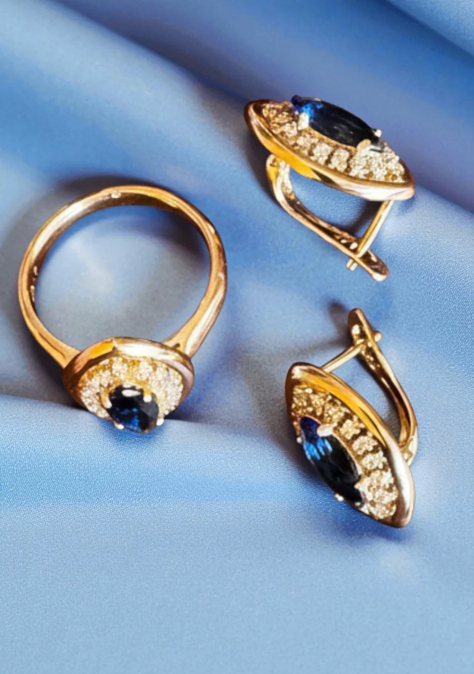 Imperial Blue Marquise Set - Image 5