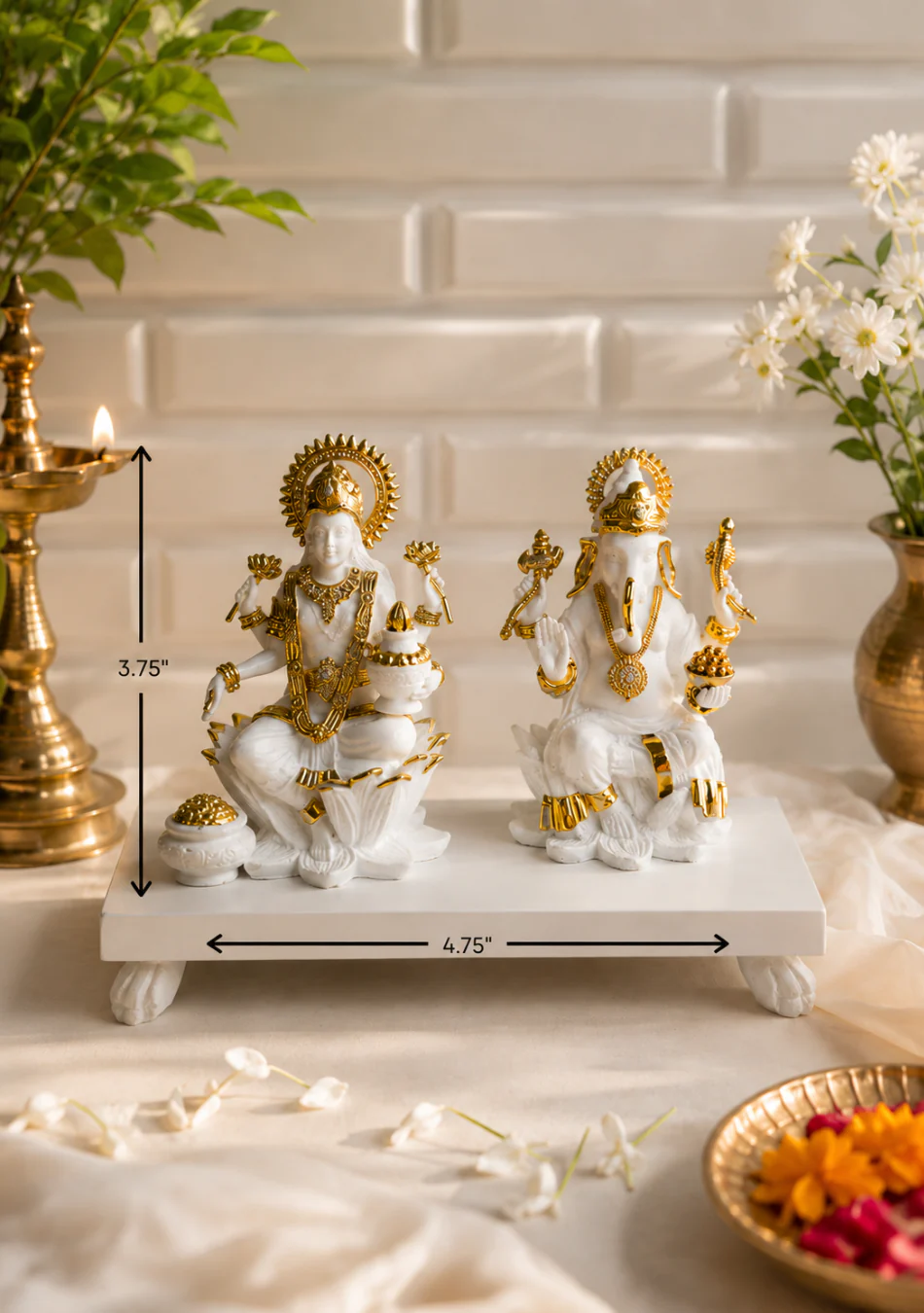 Aravalii Lakshmi Ganesh Figurine - Image 3