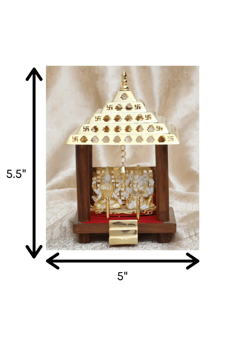 Aravalii Lakshmi Ganesh Mandir Figurine - Image 2