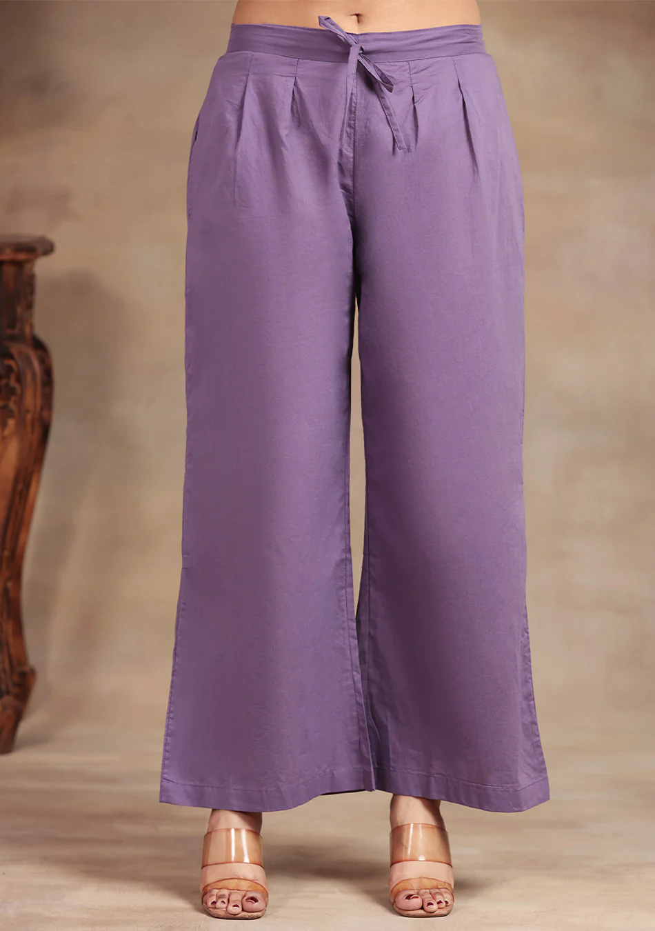 Lavender elegance Embroidered Suit Set - Image 5